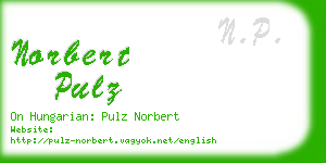 norbert pulz business card